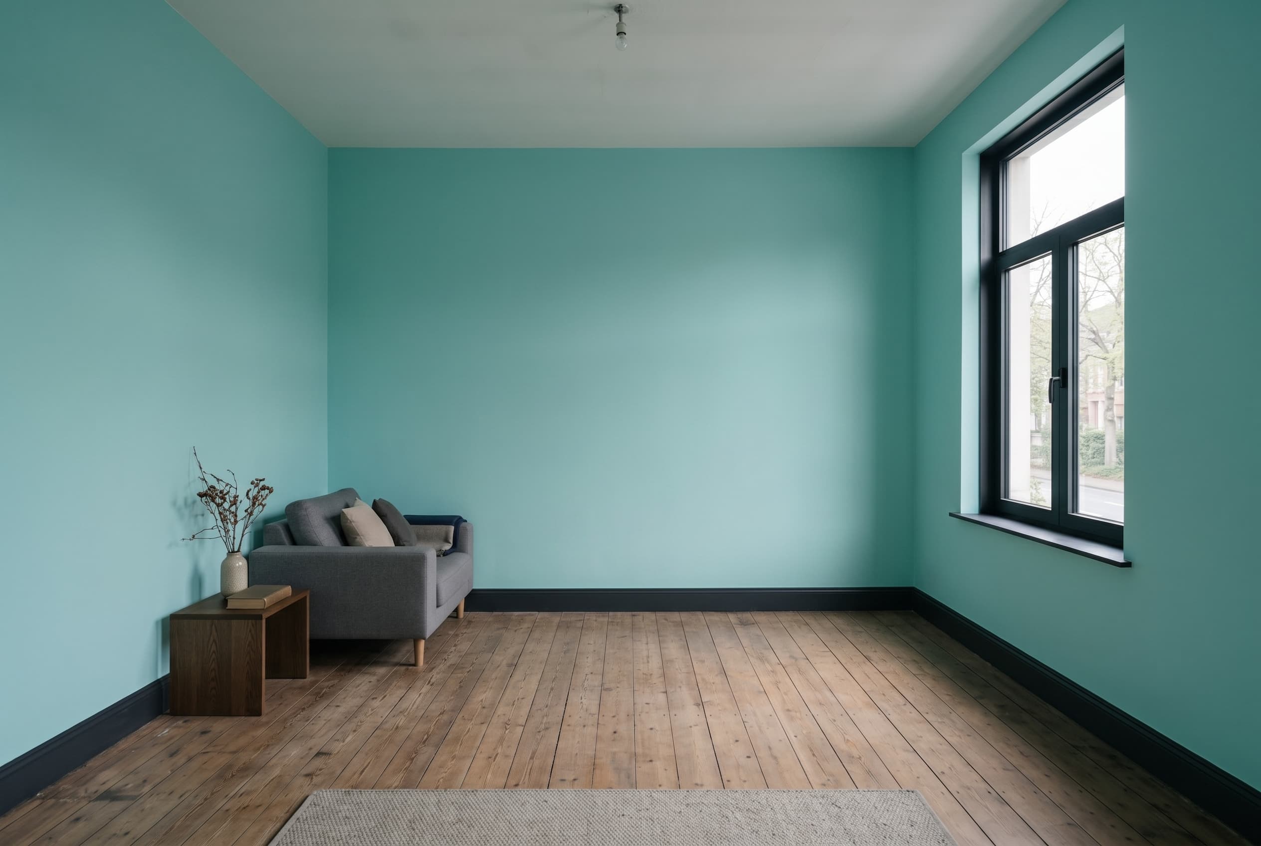 A freshly repainted room finished by the Insta Painting service